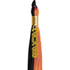 Black/Orange Graduation Tassel with Gold Stacked Date Drop by Wholesale Grad Supply