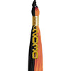 Black/Orange Graduation Tassel with Gold Stacked Date Drop by Wholesale Grad Supply