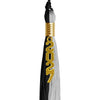 Black/Silver Graduation Tassel with Gold Stacked Date Drop by Wholesale Grad Supply