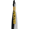 Black/Silver Graduation Tassel with Gold Stacked Date Drop by Wholesale Grad Supply
