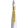 Grey/White Graduation Tassel with Gold Stacked Date Drop by Wholesale Grad Supply