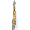 Grey/White Graduation Tassel with Gold Stacked Date Drop by Wholesale Grad Supply