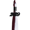 Maroon/White Graduation Tassel with Black Date Drop by Wholesale Grad Supply