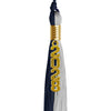 Dark Navy Blue/Grey Graduation Tassel with Gold Stacked Date Drop by Wholesale Grad Supply
