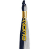 Dark Navy Blue/Grey Graduation Tassel with Gold Stacked Date Drop by Wholesale Grad Supply