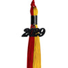 Red/Gold Graduation Tassel with Black Date Drop by Wholesale Grad Supply
