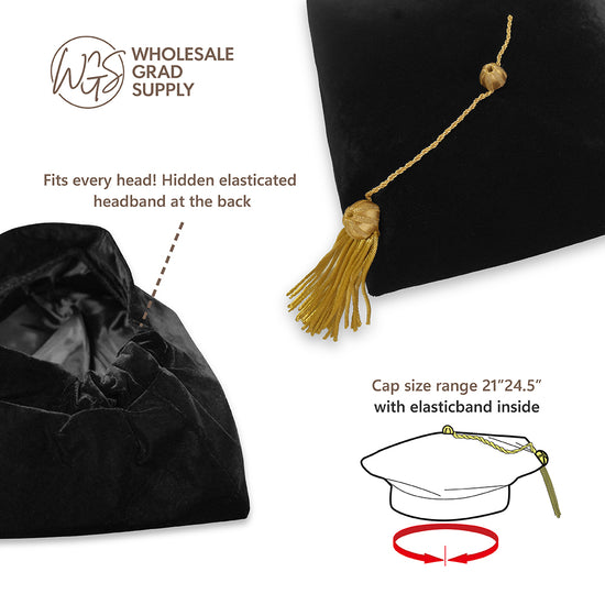 Doctoral Graduation Tam with Eight Sides by Wholesale Grad Supply