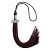Black/Maroon Mixed Color Graduation Tassel with Silver Date Drop by Wholesale Grad Supply