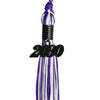 Purple/White Mixed Color Graduation Tassel with Black Date Drop by Wholesale Grad Supply