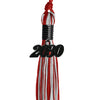 Red/Silver Mixed Color Graduation Tassel with Black Date Drop by Wholesale Grad Supply