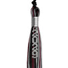 Black/Maroon/Silver Mixed Color Graduation Tassel with Silver Stacked Date Drop by Wholesale Grad Supply