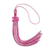 Pink/Hot Pink/White Mixed Color Graduation Tassel with Pink Date Drop by Wholesale Grad Supply