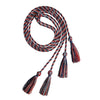 Double Graduation Honor Cord Navy Blue/Red/Silver by Wholesale Grad Supply