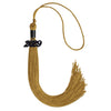 Antique Gold Graduation Tassel with Black Date Drop by Wholesale Grad Supply