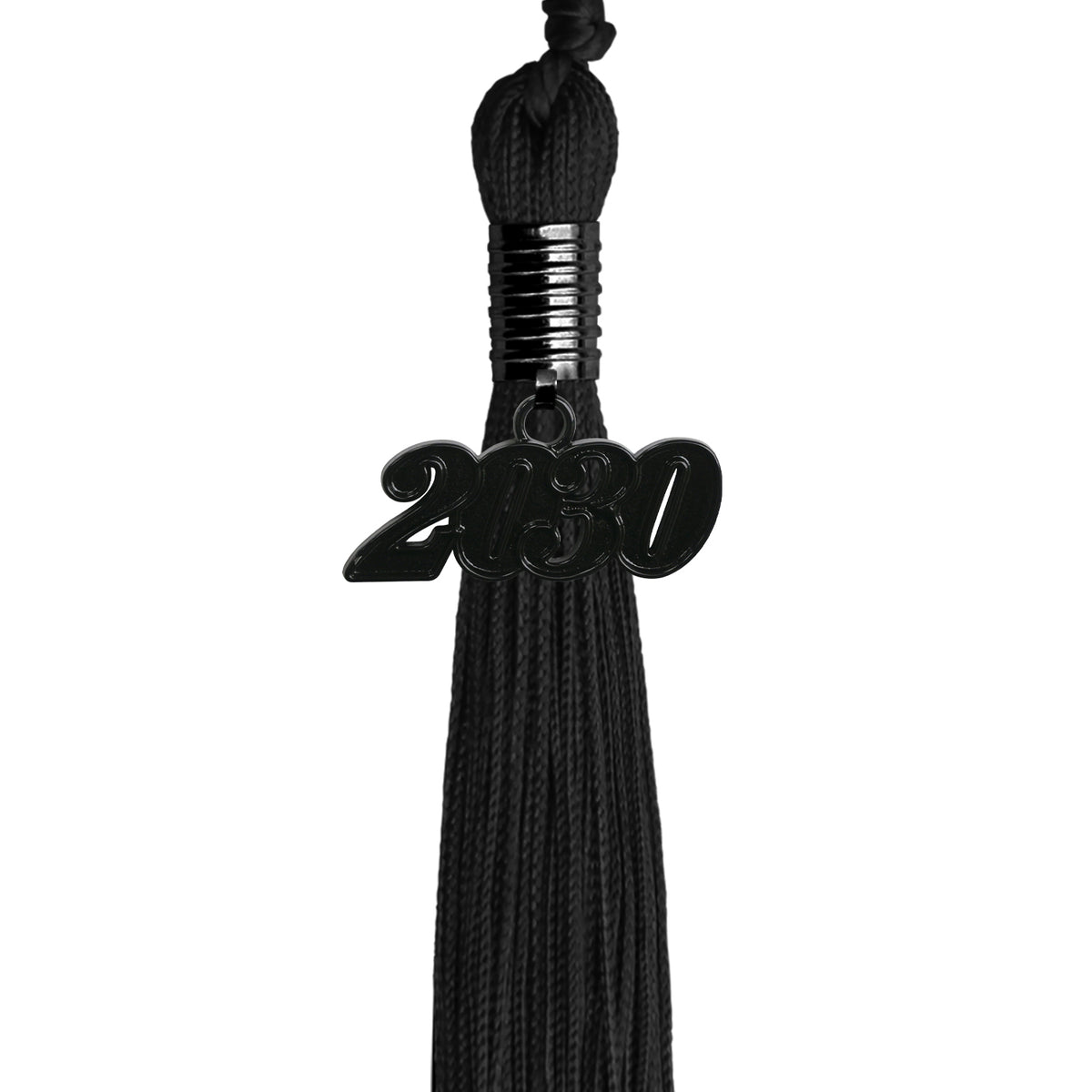 Black Graduation Tassel with Black Date Drop by Wholesale Grad Supply