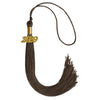 Brown Graduation Tassel with Gold Date Drop by Wholesale Grad Supply
