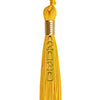 Gold Graduation Tassel with Gold Stacked Date Drop by Wholesale Grad Supply