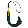 Hunter Green Graduation Tassel with Gold Stacked Date Drop by Wholesale Grad Supply