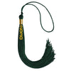 Hunter Green Graduation Tassel with Gold Stacked Date Drop by Wholesale Grad Supply