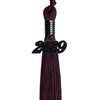Maroon Graduation Tassel with Black Date Drop by Wholesale Grad Supply