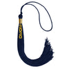 Navy Blue Graduation Tassel with Gold Stacked Date Drop by Wholesale Grad Supply