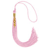 Pink Graduation Tassel with Gold Stacked Date Drop by Wholesale Grad Supply