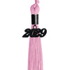 Pink Graduation Tassel with Black Date Drop by Wholesale Grad Supply