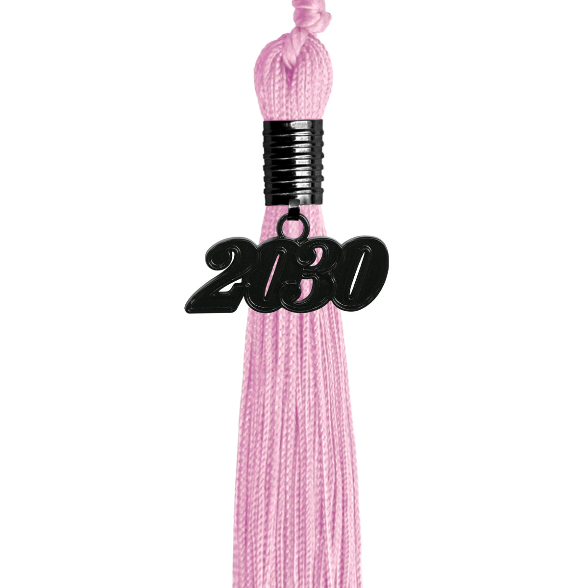 Pink Graduation Tassel with Black Date Drop by Wholesale Grad Supply