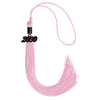 Pink Graduation Tassel with Black Date Drop by Wholesale Grad Supply