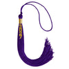 Purple Graduation Tassel with Gold Stacked Date Drop by Wholesale Grad Supply
