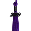 Purple Graduation Tassel with Black Date Drop by Wholesale Grad Supply