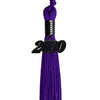 Purple Graduation Tassel with Black Date Drop by Wholesale Grad Supply