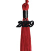 Red Graduation Tassel with Black Date Drop by Wholesale Grad Supply