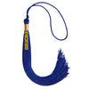 Royal Blue Graduation Tassel with Gold Stacked Date Drop by Wholesale Grad Supply