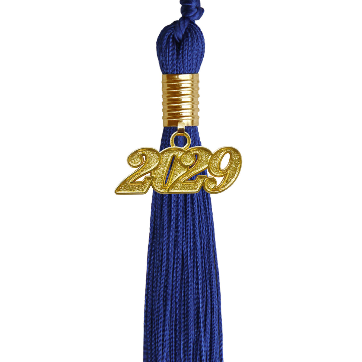 Royal Blue Graduation Tassel with Gold Date Drop by Wholesale Grad Supply