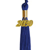 Royal Blue Graduation Tassel with Gold Date Drop by Wholesale Grad Supply