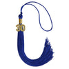 Royal Blue Graduation Tassel with Gold Bling Charm by Wholesale Grad Supply