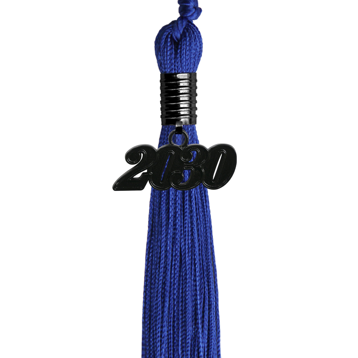 Royal Blue Graduation Tassel with Black Date Drop by Wholesale Grad Supply