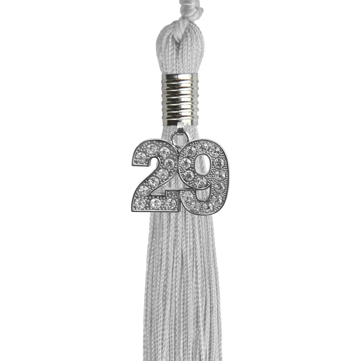 Silver Graduation Tassel with Silver Bling Charm 2029