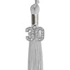 Silver Graduation Tassel with Silver Bling Charm 2030