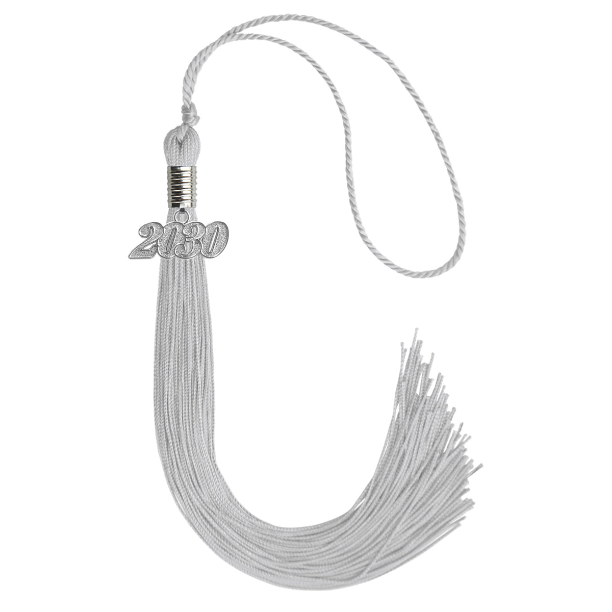 Silver graduation tassel 2030
