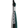 Black/Teal/Grey Graduation Tassel with Silver Stacked Date Drop by Wholesale Grad Supply