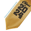 Antique Gold Class of 2024 Graduation Stole/Sash with Classic Tips by Wholesale Grad Supply