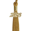 Antique Gold Graduation Tassel with Gold Bling Charm by Wholesale Grad Supply