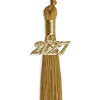 Antique Gold Graduation Tassel with Gold Bling Charm by Wholesale Grad Supply