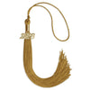 Antique Gold Graduation Tassel with Gold Bling Charm by Wholesale Grad Supply