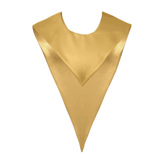 Antique Gold Graduation V-Stole by Wholesale Grad Supply