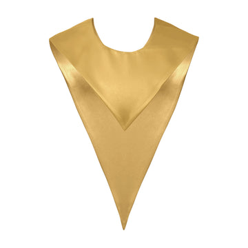 Antique Gold Graduation V-Stole by Wholesale Grad Supply