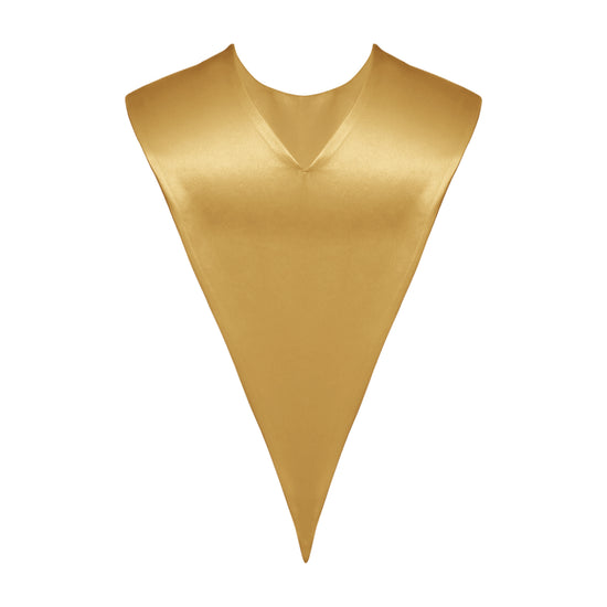 Antique Gold Graduation V-Stole by Wholesale Grad Supply