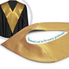Antique Gold Graduation V-Stole by Wholesale Grad Supply